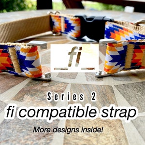 Fi 2 Tracker Strap Replacement Strap Only GPS Fi Band Martingale or Flat Collar Style Floral Dog Collar Tracking Collar