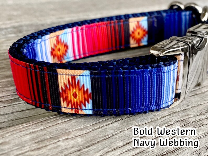 3/4 Rustic & Exotic Dog Collars Southwest Collar Etsy