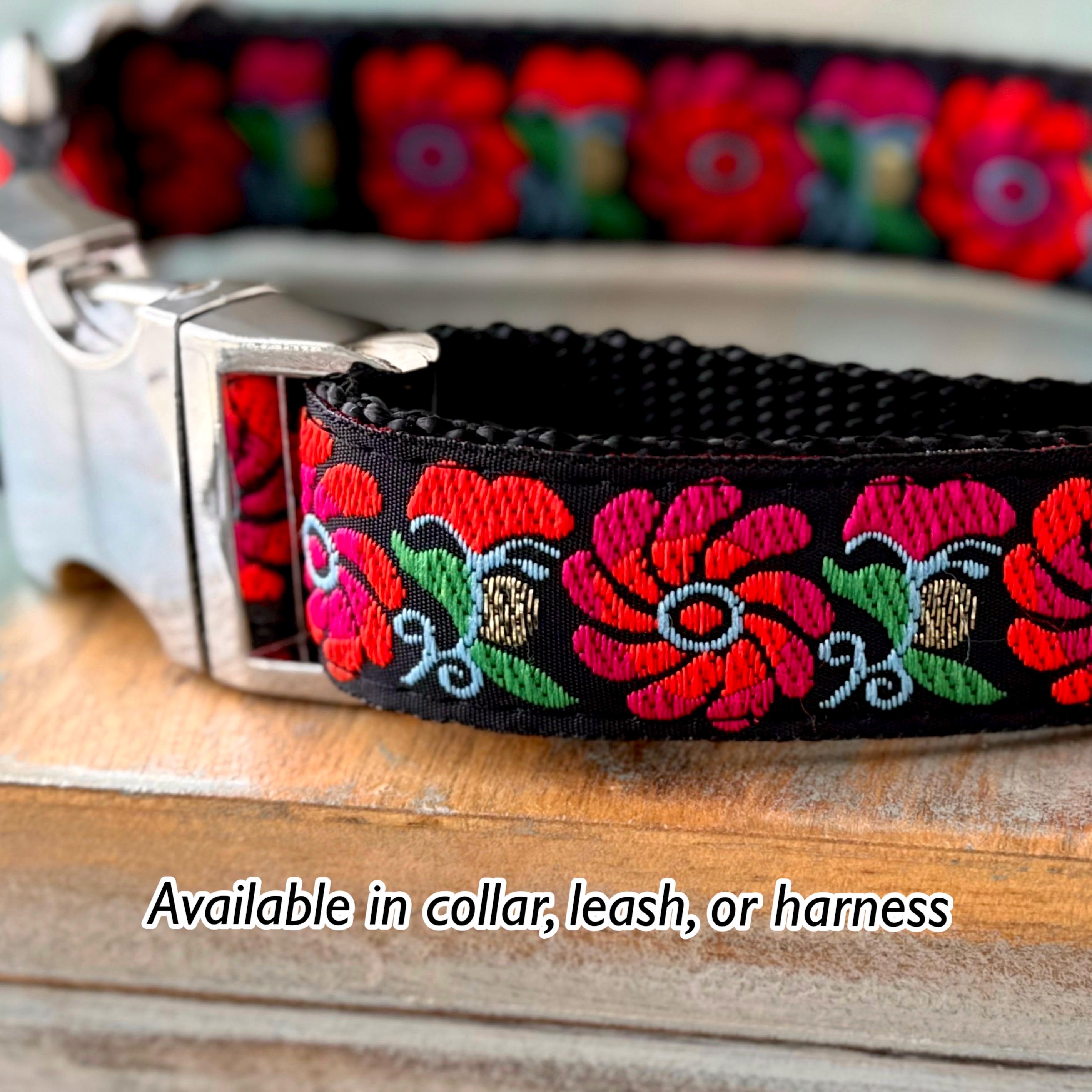 Adjustable Floral Pet Harness with Leash Set, Universal for Cats
