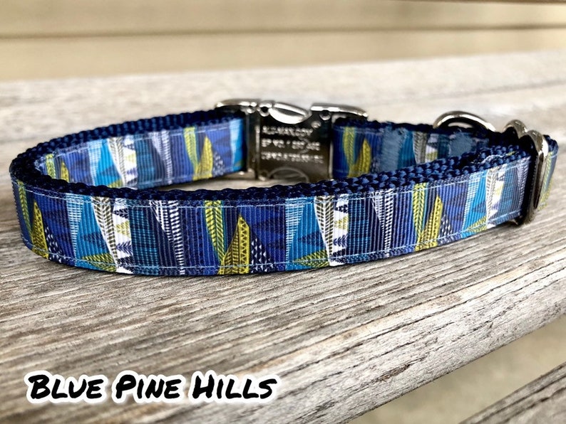3/4 Wide Adventure Dog Collars Mountain Collar Clouds Etsy