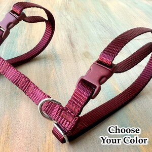 Cat Harness Escape Proof H Style Kitten Harness Training Harness for Cat Harness and 6 Foot Nylon Leash Kitten Harness Solid Color Harness