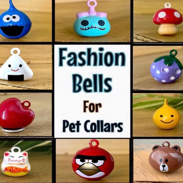 Fashion Bells for Pet Collar Jingle Bell for Cat Collar Character Animal Jingle Bell Large Bell Alert Birds Specialty Bell LOUD