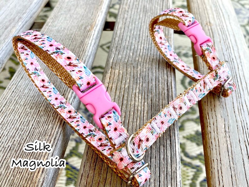 Floral Cat Harnesses Garden Kitty Harness Training Harness Etsy
