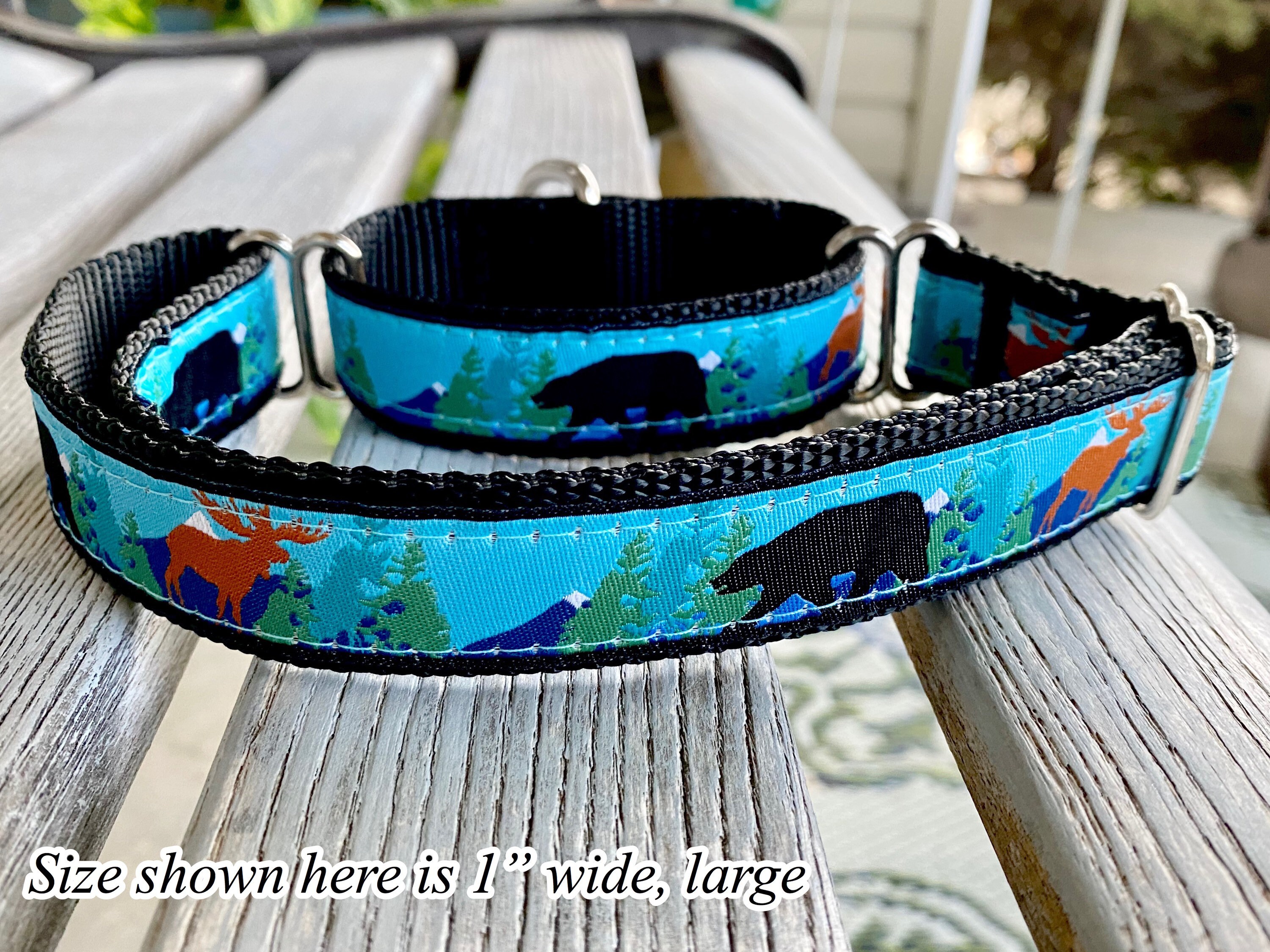 Colorado Wild Martingale Dog Collars Bear Dog Collar Etsy
