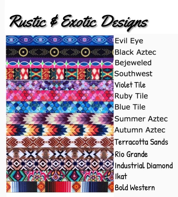 Southwest Motif flat fitted headband