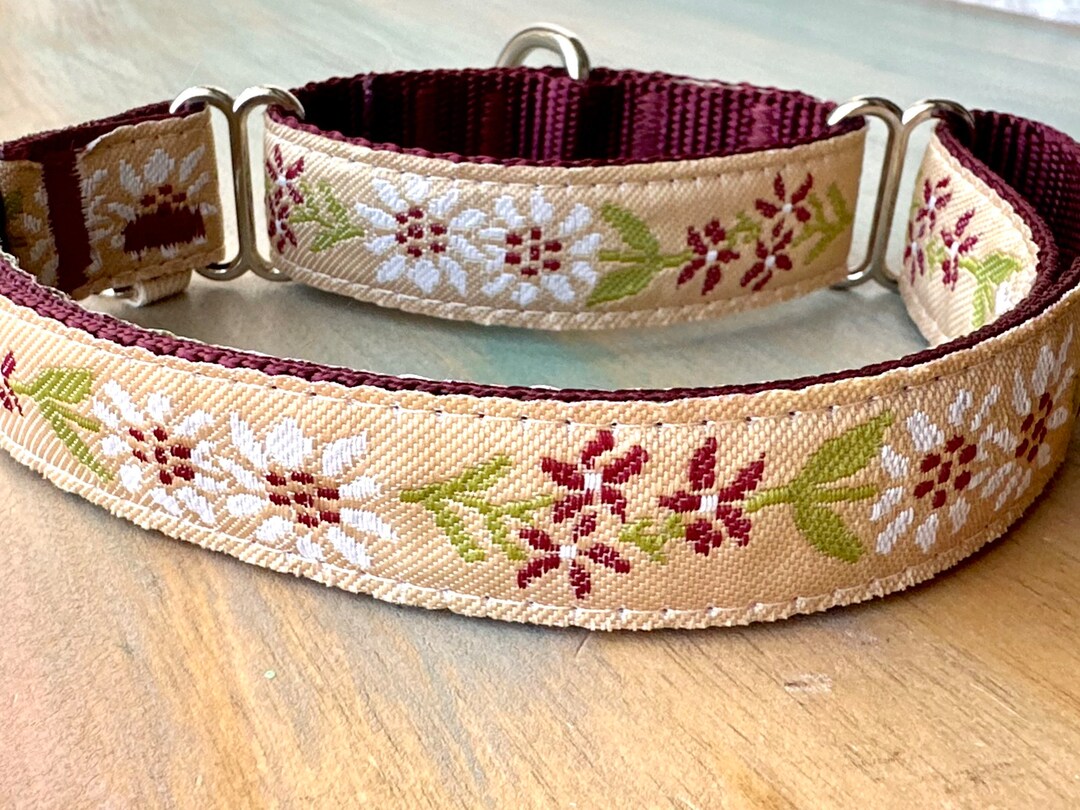 Daisy Fields Martingale Dog Collar Floral Choke Collar for Sight Hounds