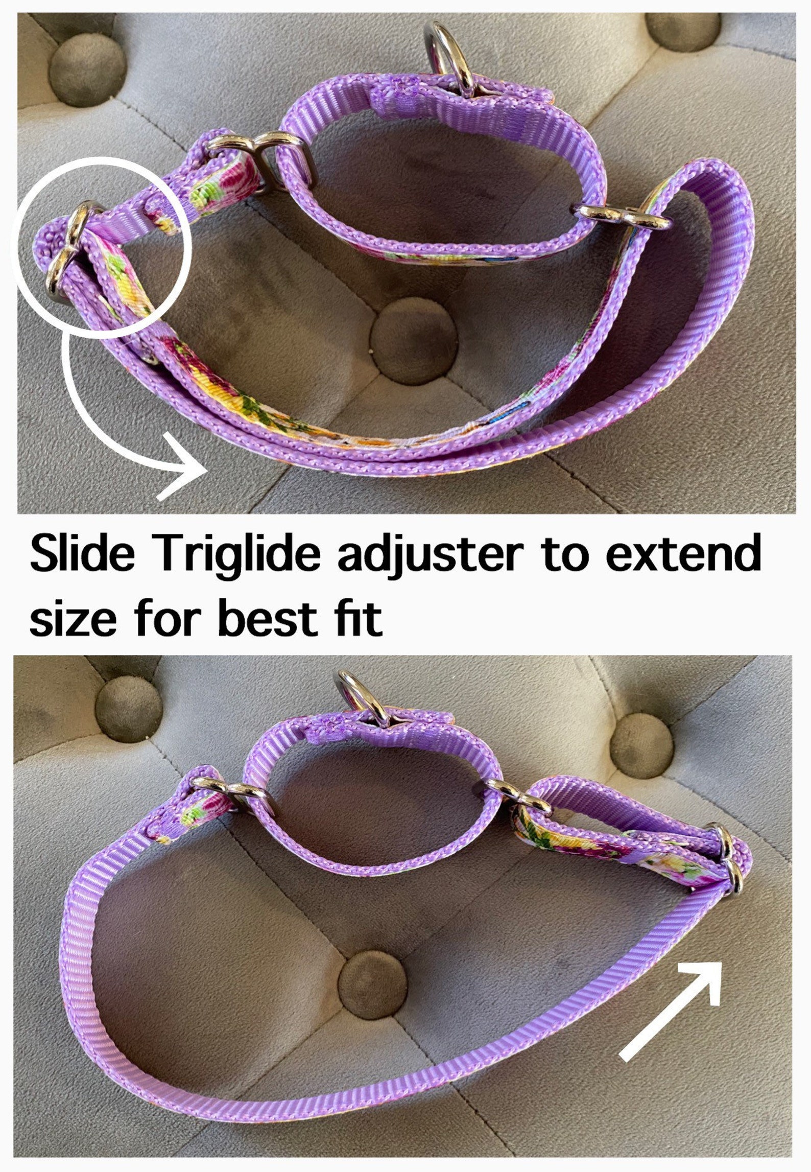 1 Reflective Martingale Dog Collars Jacquard Humane Choke Etsy