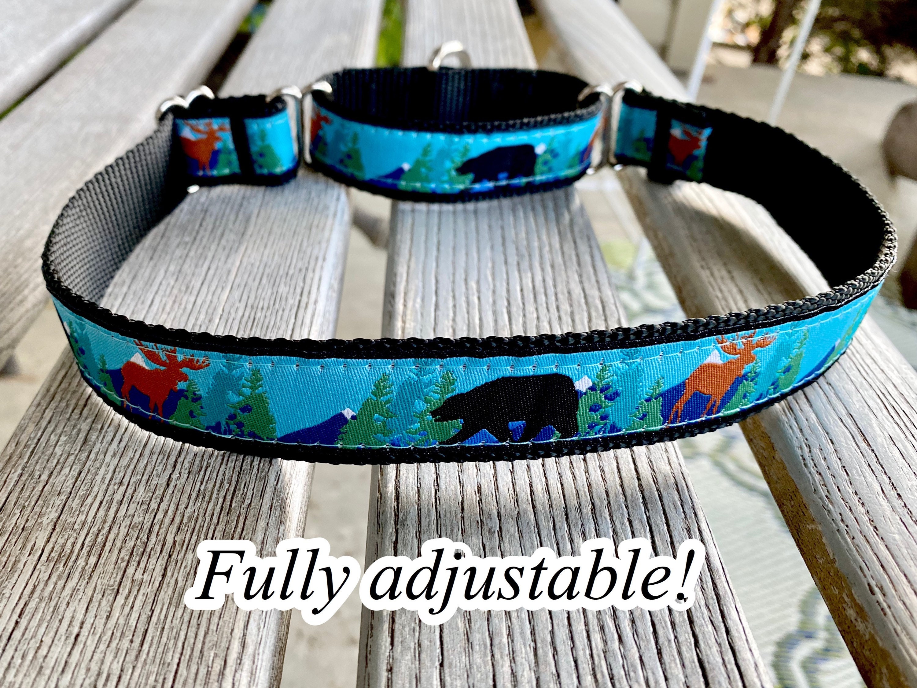 Colorado Wild Martingale Dog Collars Bear Dog Collar Etsy