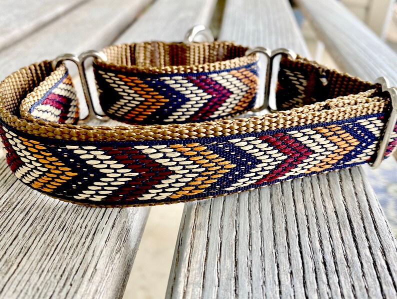 Whiskey River Jacquard Martingale Dog Collars Chevron Dog Etsy