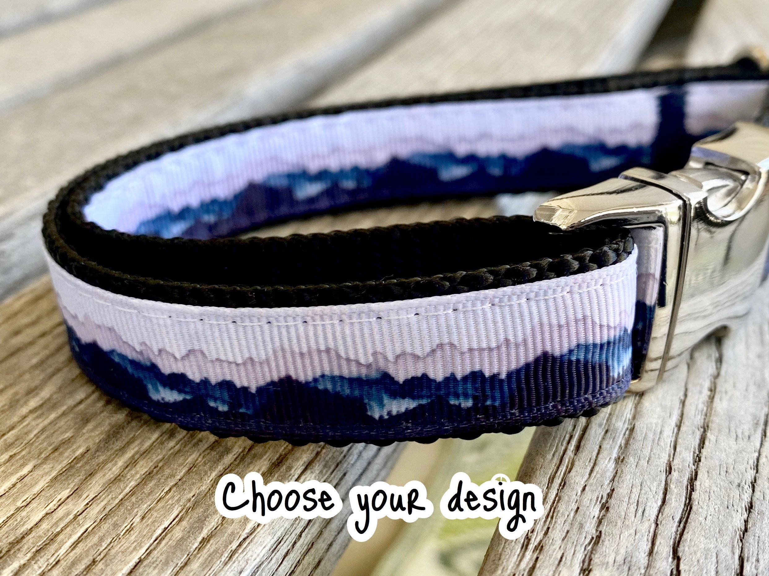 3/4 Wide Adventure Dog Collars Mountain Collar Clouds Etsy