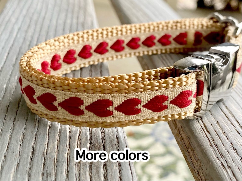 Sweet Hearts Dog Collar Leashor Harness Heart Dog Collar Etsy