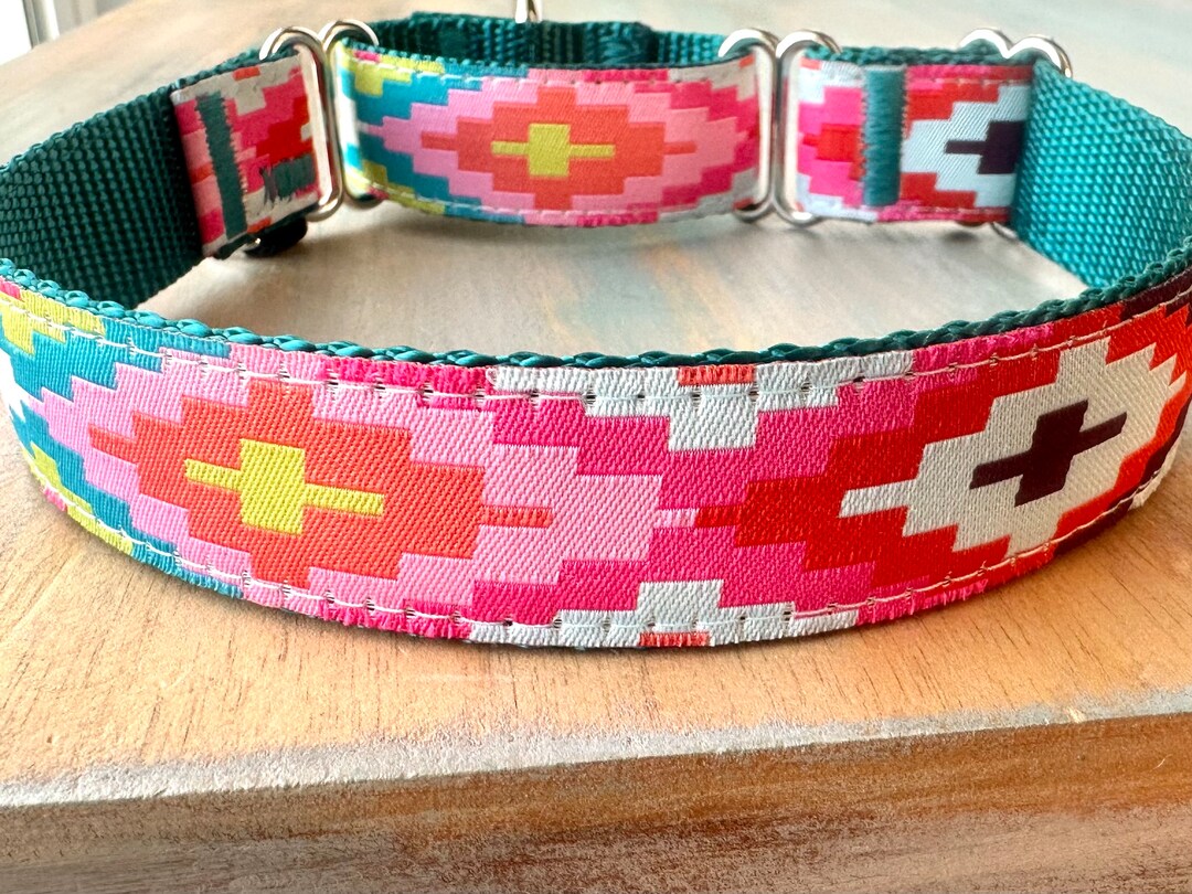 Southwest Punch Martingale Dog Collar or Leash Humane Choke Collar for