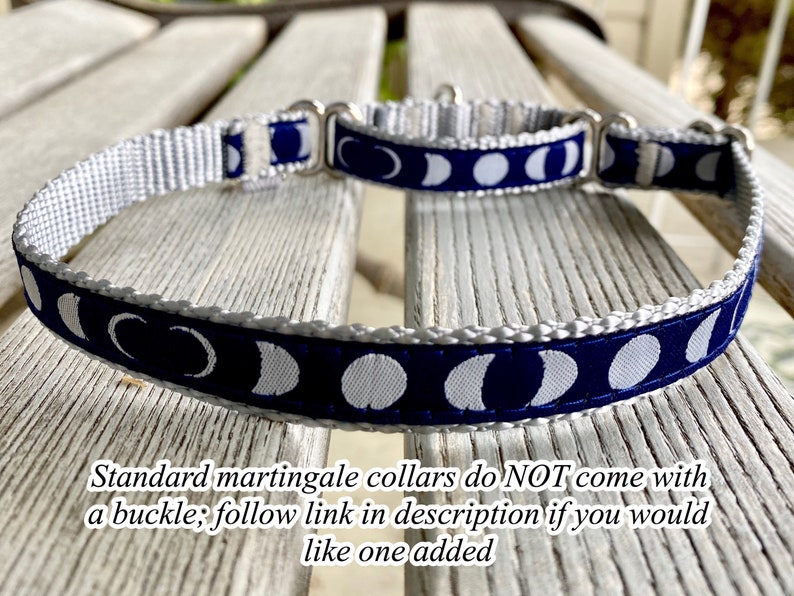 Lunar Phases Martingale Dog Collars Moon Dog Collar Etsy