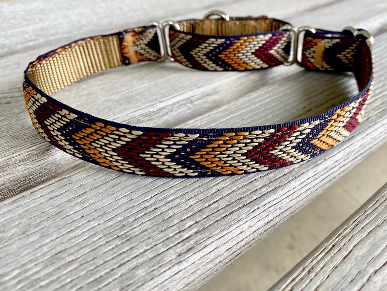 Whiskey River Jacquard Martingale Dog Collars Chevron Dog Etsy