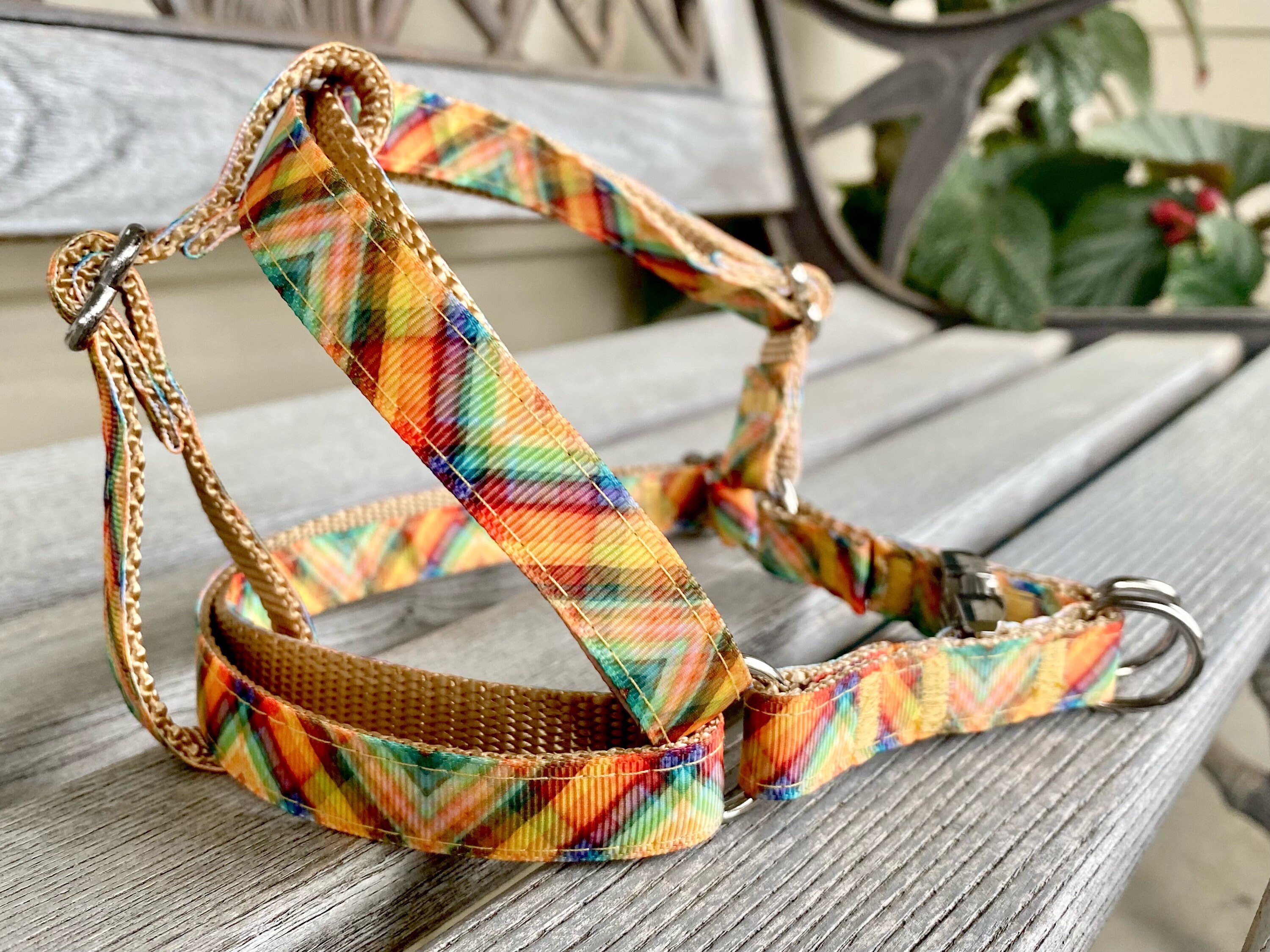 Abstract Harnesses StepIn Dog Harness Colorful Dog Harness Etsy