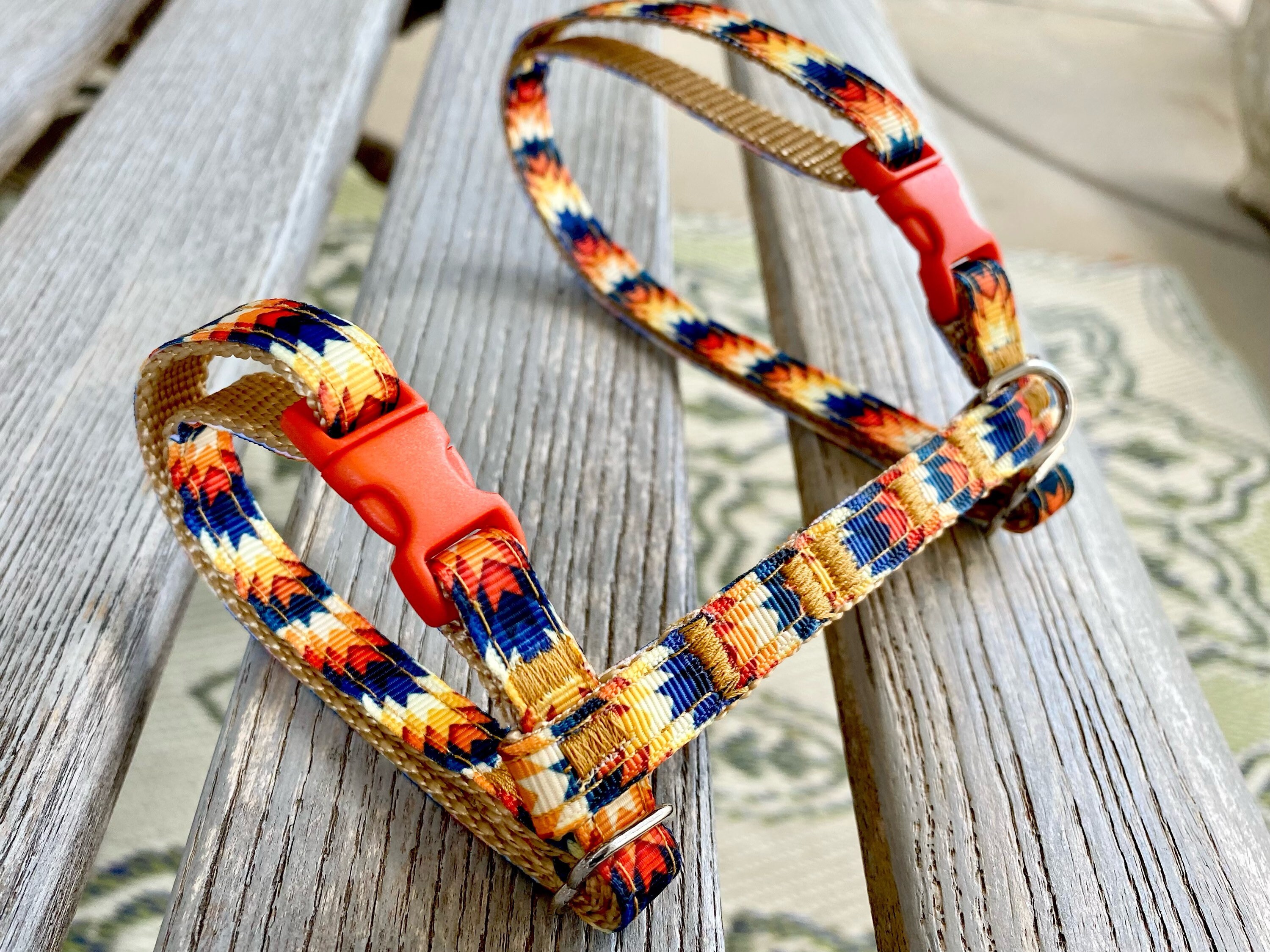 Autumn Aztec Cat Collar Kitten Collar Boy Breakaway Cat Etsy