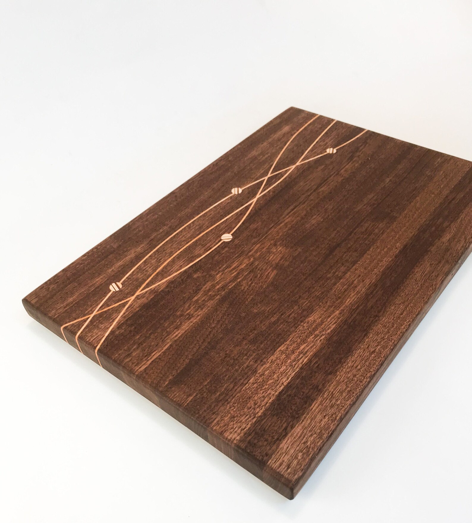 Woven Cutting Board Walnut Etsy