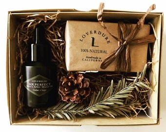 Gift Set for Him, MR. PERFECT After Shave Oil Set, Handmade All Natural Soap, Anniversary Gift, Men's Gift Set