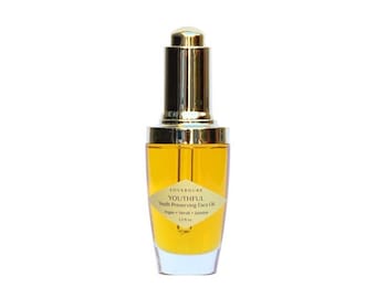 YOUTHFUL - Youth Preserving Face Oil - 100% Natural, Anti-Aging, Anti-Wrinkle, Vegan, Organic, Argan, Jojoba, Neroli, Jasmine, Moisturizing