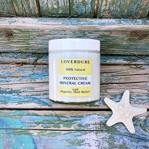 Protective Mineral Cream - Shea Butter and Mineral based Waterless Cream -  Protects the skin from external factors(sun, dryness, wind,etc)