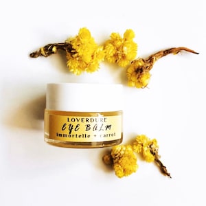 ORGANIC EYE BALM -Antiwrinkle Eye Cream, Immortelle Eye Cream, Deeply Nourishes & Helps Minimize Appearance of Wrinkles, Antiaging Eye Cream