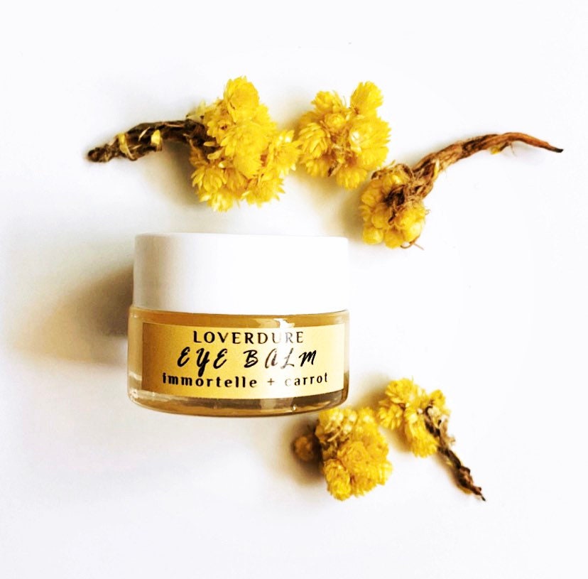 ORGANIC EYE BALM -Antiwrinkle Eye Cream, Immortelle Eye Cream, Deeply Nourishes & Helps Minimize Appearance of Wrinkles, Antiaging Eye Cream