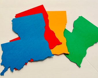 Estado de Luisiana Die Cut Cardstock Forma