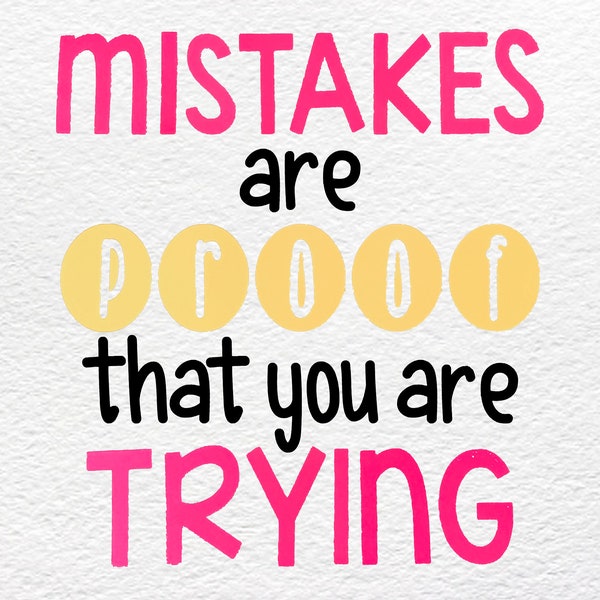 Mistakes Are Proof - Etsy