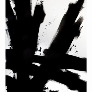 Bold Noir Black and White Unique Abstract Painting - Etsy