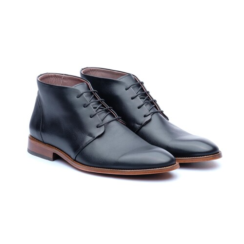 casual black dress boots