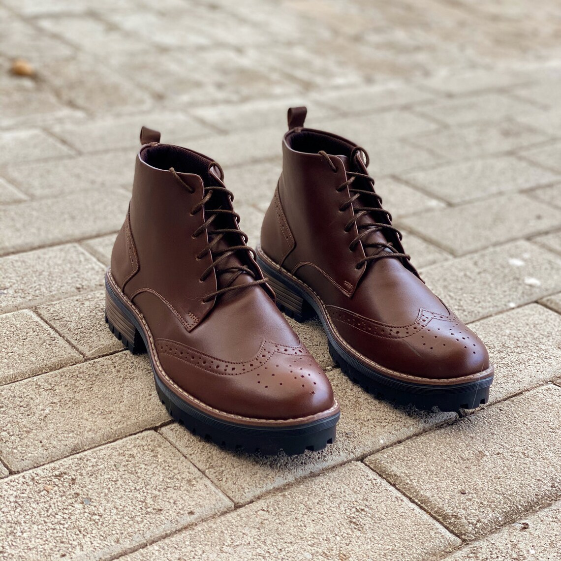 brown ankle boots uk