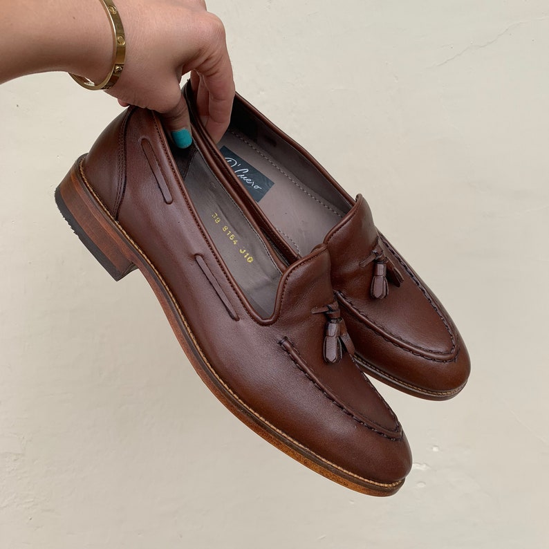 tuxedo tassel loafers