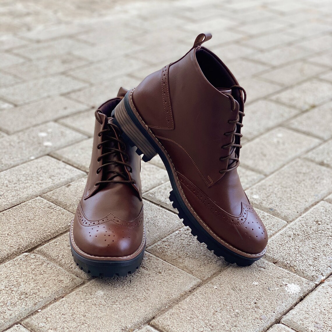 brown ankle boots uk