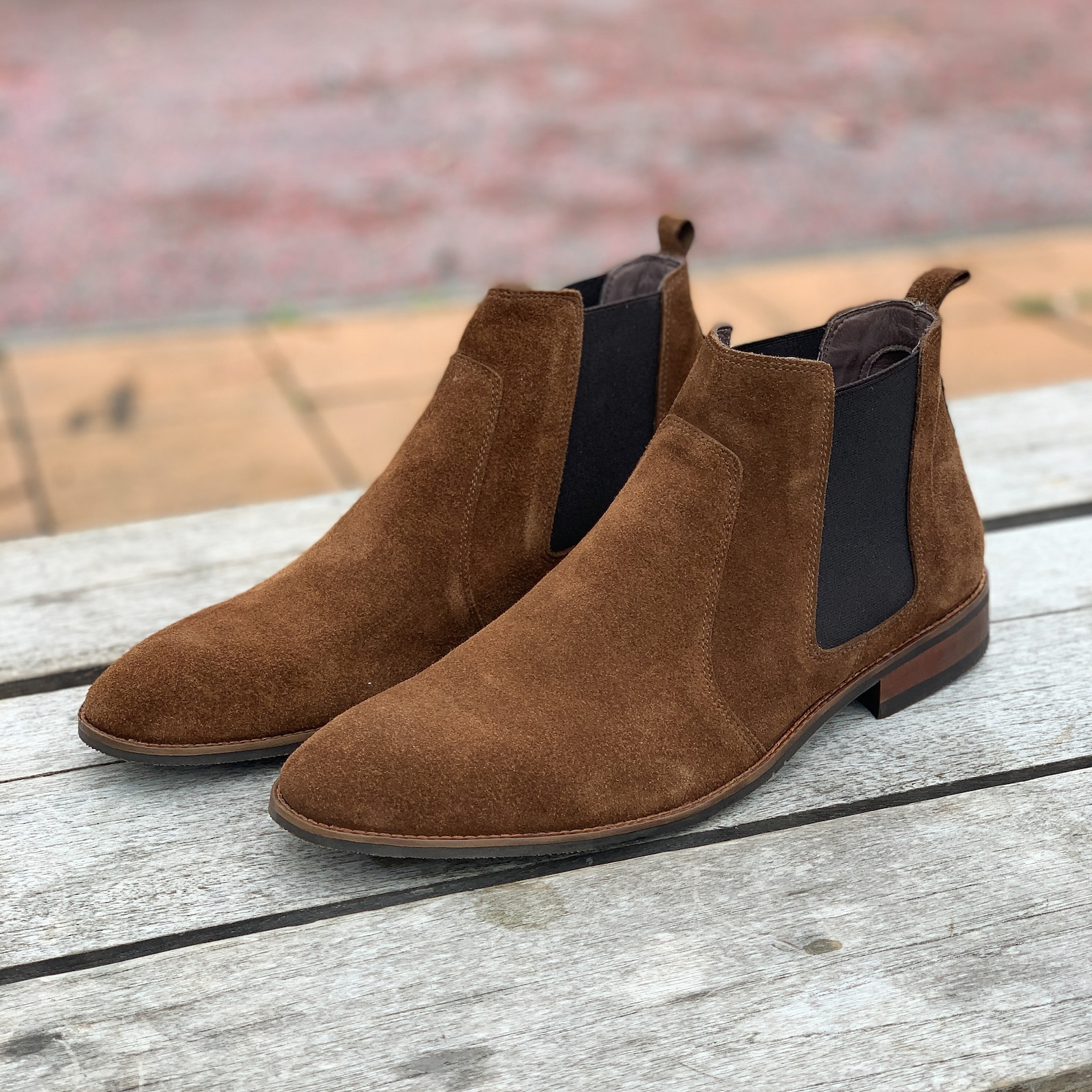 tan mens chelsea boot