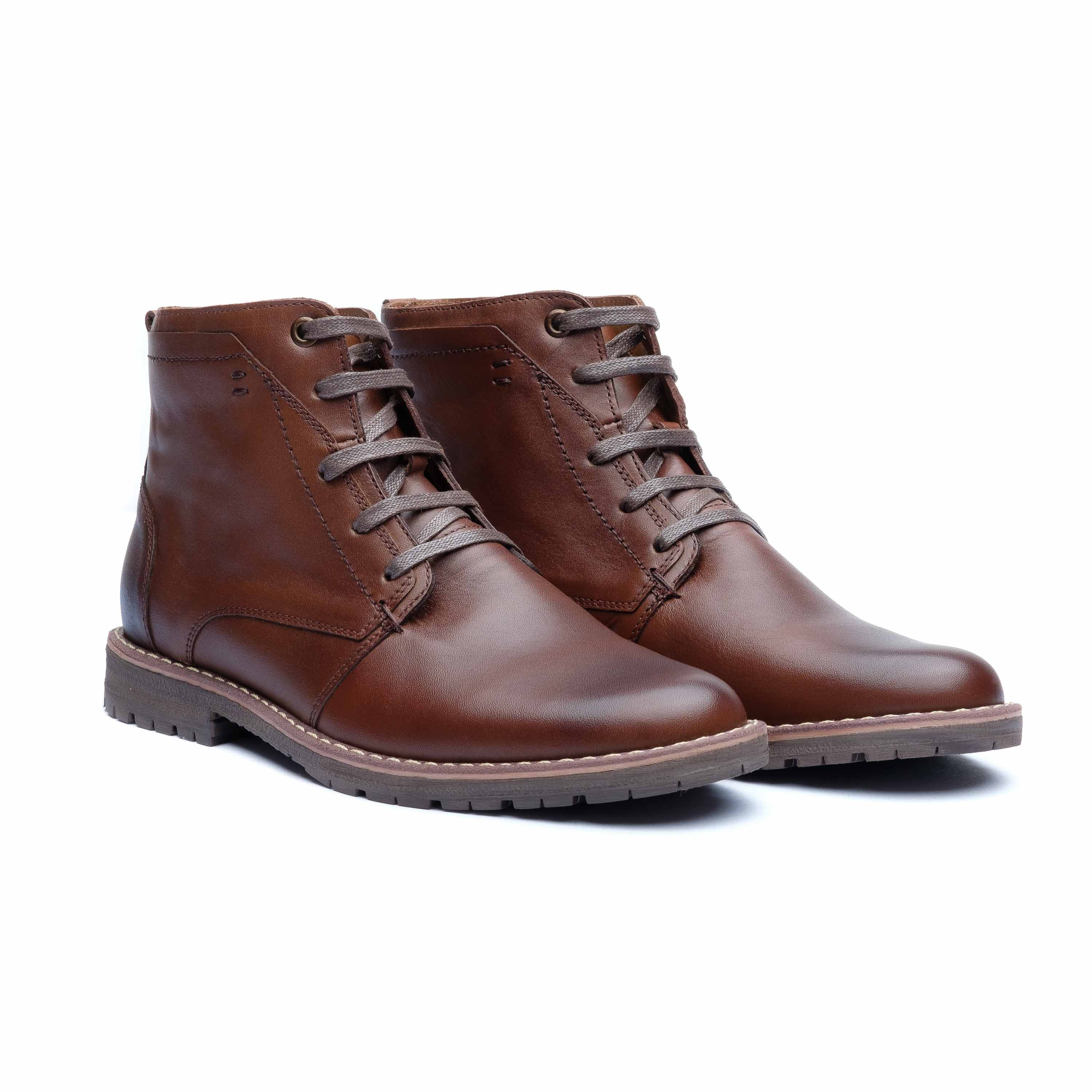 mens brown lace up boots