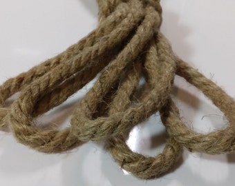 Jute cord 7mm jute rope 3m natural jute twine twisted for decoration packaging crafts