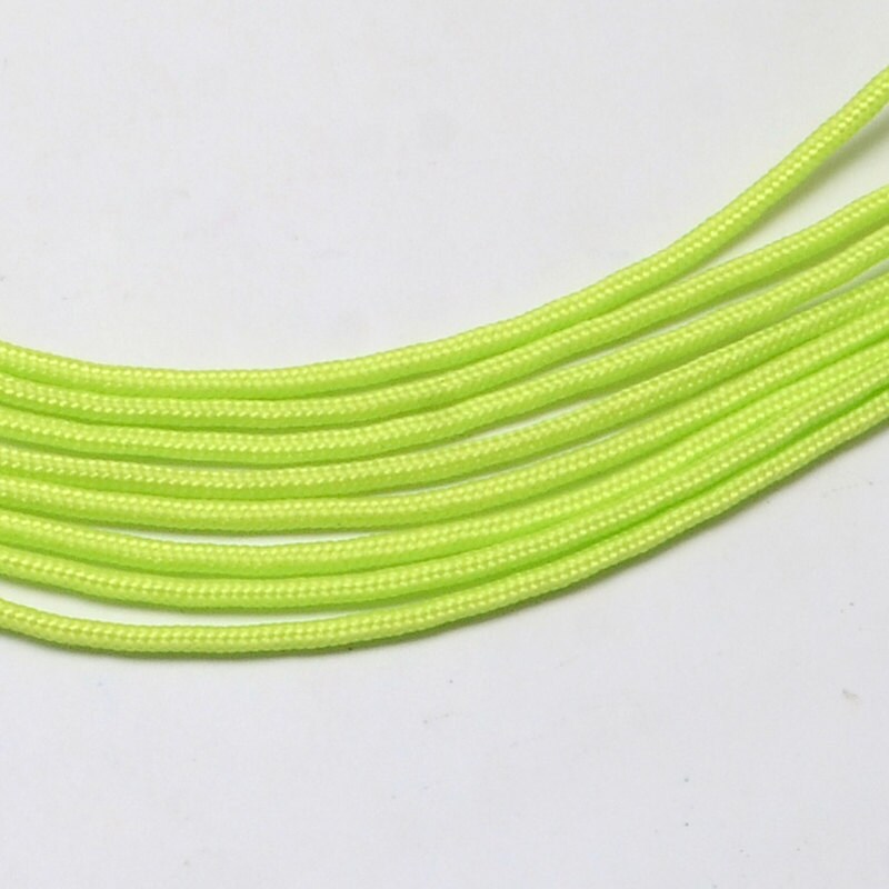Paracord 2mmx5m neon green