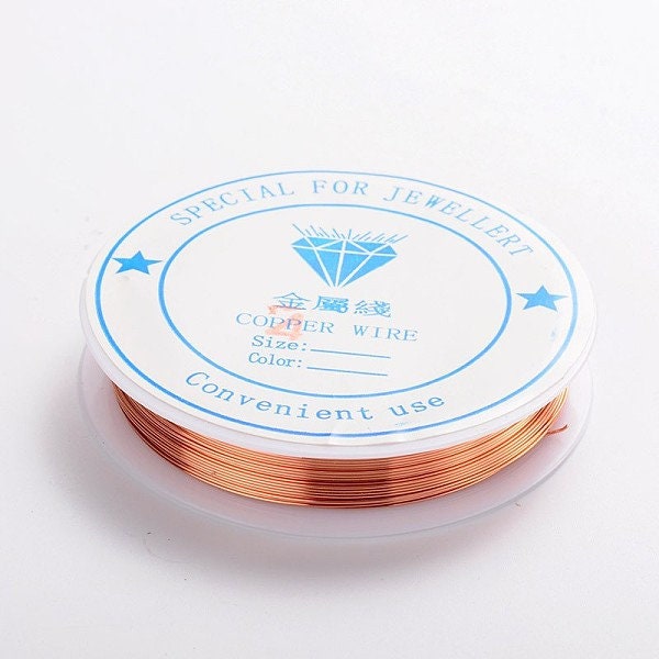 Jewelry wire 0.4mm copper-colored 15m copper 26 gauge nickel-free