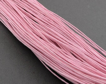10 m cinta de algodón encerado rosa DIY joyería hacer manualidades macramé