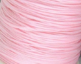 Filo di nylon macramè 0,5 mm rosa perla 15 m avvolto su un rotolo