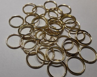 50 Biegeringe 12x1mm gold Binderinge Bleifrei und Cadmiumfrei