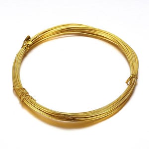 Aluminum wire 2mm golden 5m