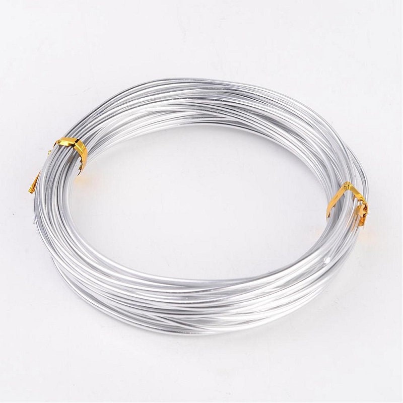 Aluminum Craft Wire 2MM: Silver (13 Yards) [MT103126