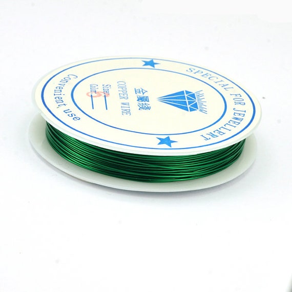 Jewelry Wire 0.2mm Green 35m Copper 32 Gauge Nickel Free Etsy