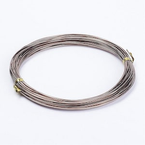 Aluminum wire 1,5mm bronze brown 10m