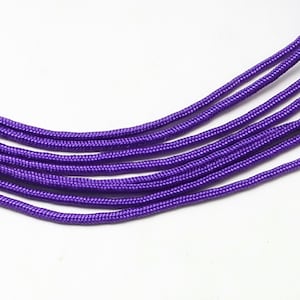 5m Paracord 2mm Seil aus Polyester und Spandex violett einlagig mit einem inneren Kern für DIY Schmuckherstellung  Armbänder Basteln Makrame