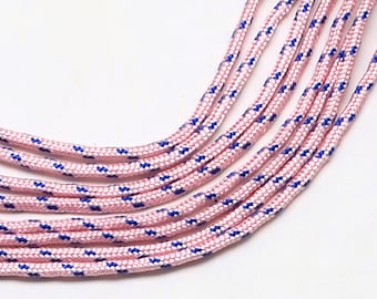 5m Paracord 2mm Seil aus Polyester und Spandex rosa Camouflage einlagig mit einem inneren Kern für DIY Schmuckherstellung  Armbänder Basteln