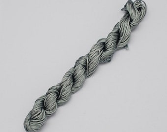 Bande de cordon en nylon de 24 m 1 mm gris argent