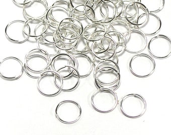 100 jump rings 6x0.7mm silver iron binding rings 21 gauge