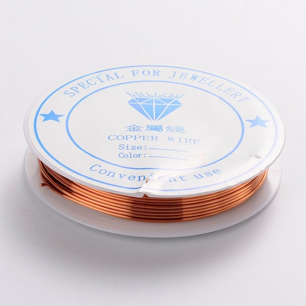 Jewelry wire 0,8mm copper 5m copper wire